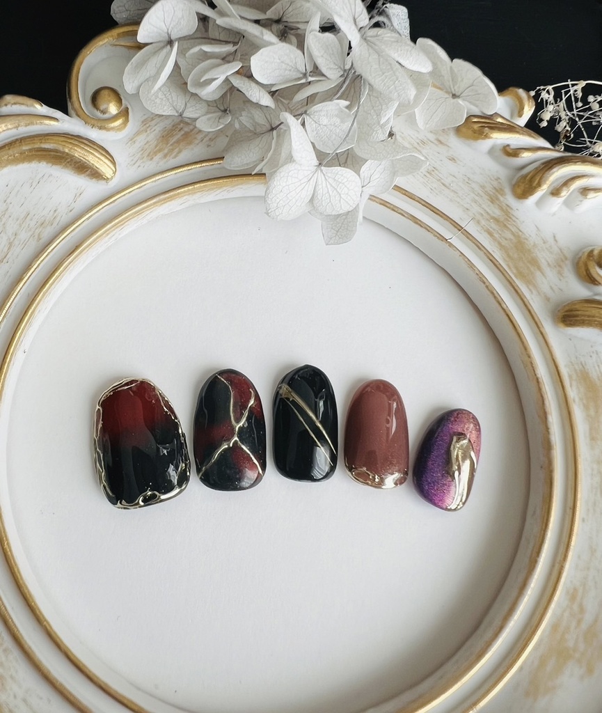 【男士イメージ ニュアンスネイル】灯-Tomoshibi-