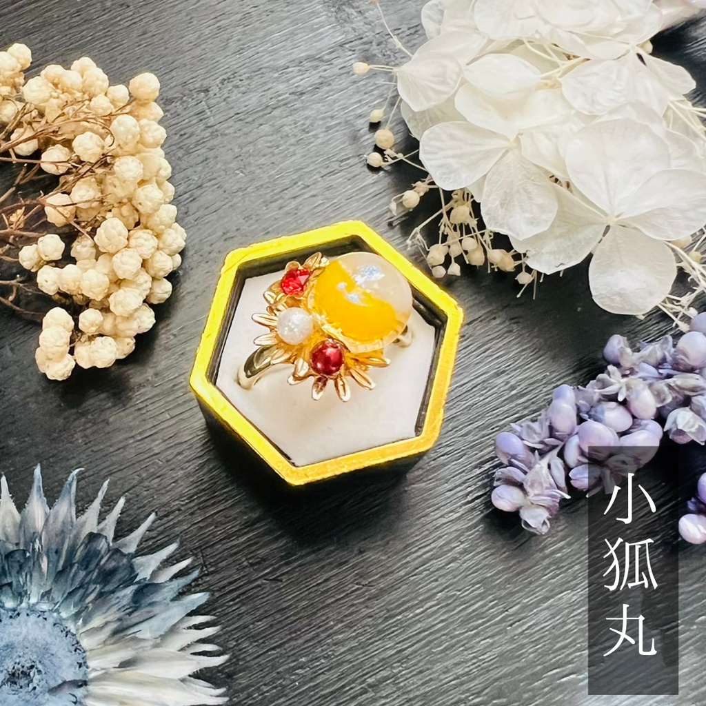 【三条イメージ】ベネチアンガラスの和風リング