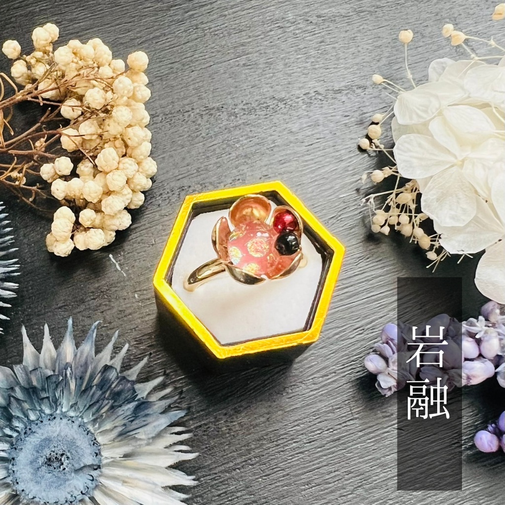 【三条イメージ】ベネチアンガラスの和風リング