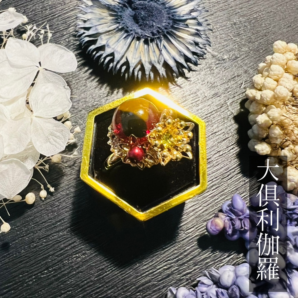 【伊達イメージ】ベネチアンガラスの和風リング