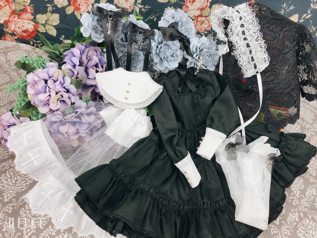 乙女の十字架セット(BLACK)