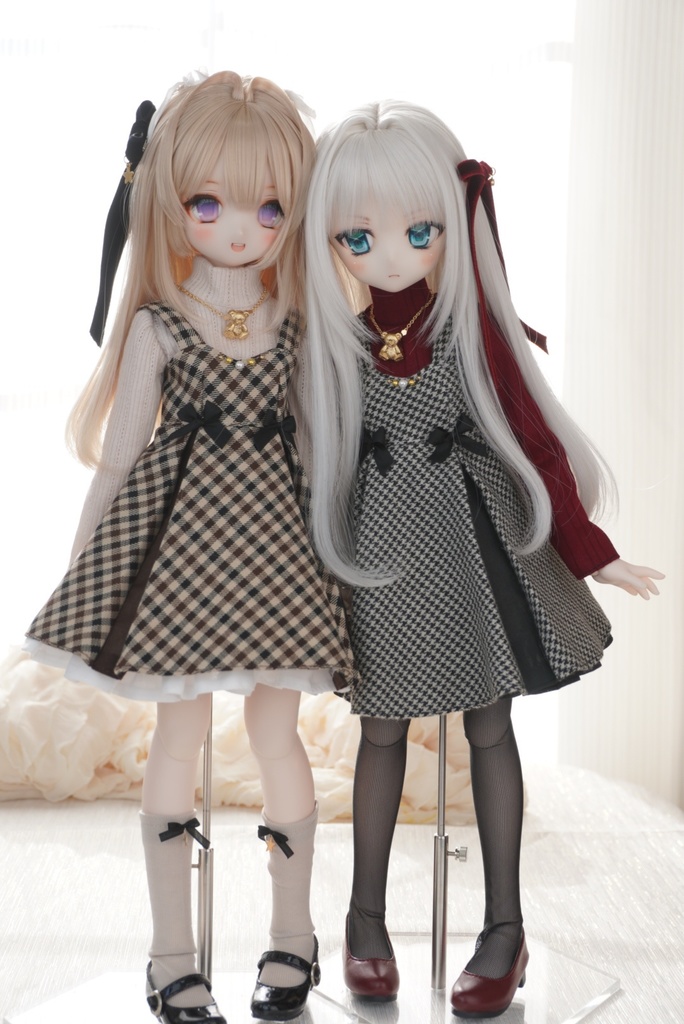 冬のおでかけワンピース