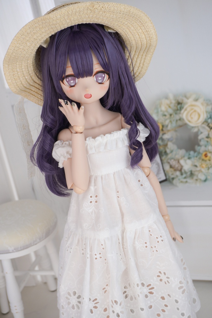 夏のロングワンピース