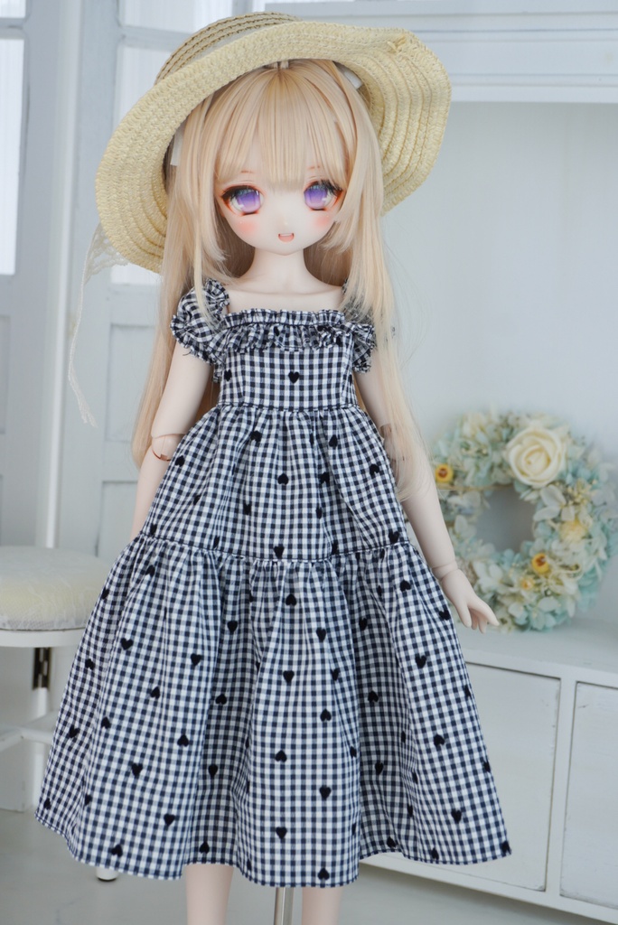 夏のロングワンピース