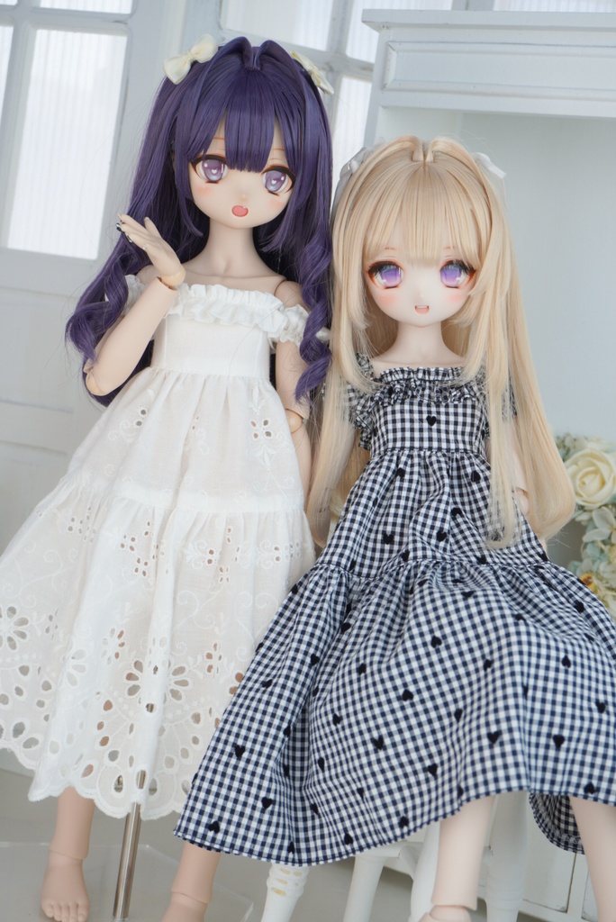 夏のロングワンピース