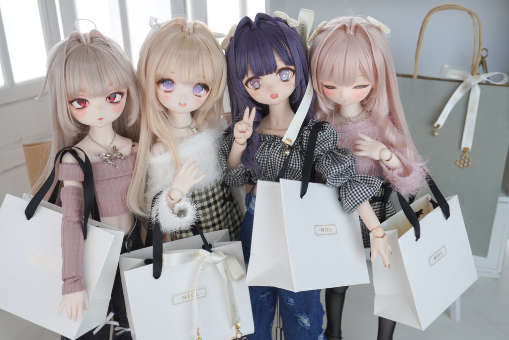シャギーニット×ミニスカートセット