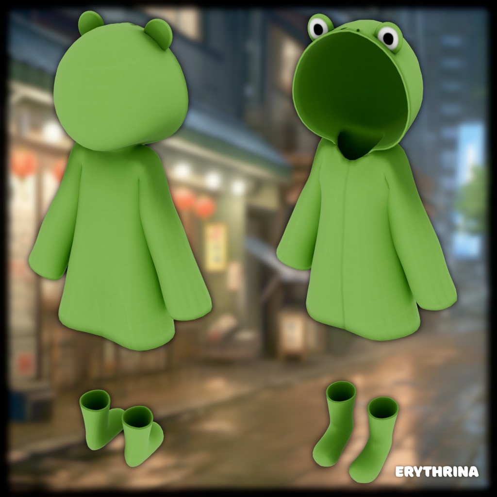 【ラスク】 Froggy Raincoat