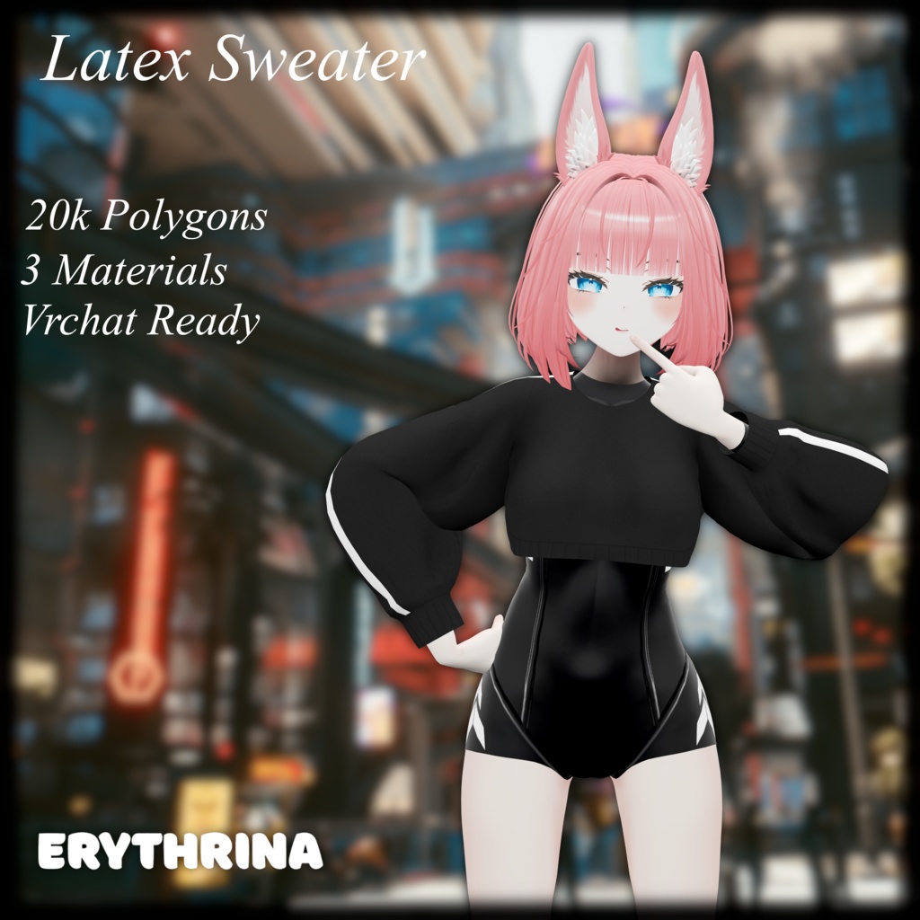 【キシャ】 Latex Sweater