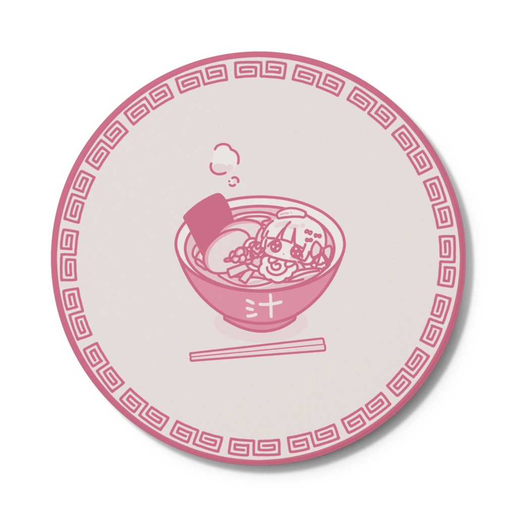 ラーメン漬け頬染コースター