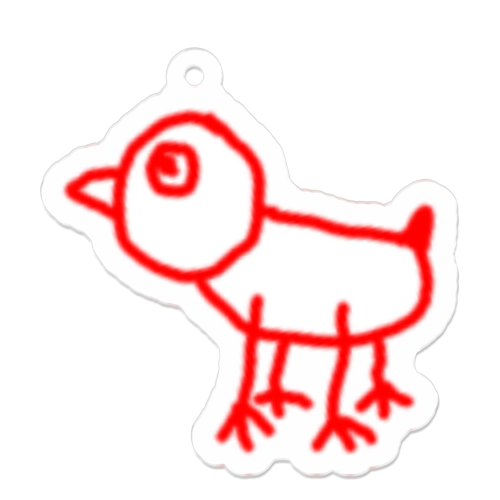 ひよこちゃんアクリルキーホルダー（コーティングなし）