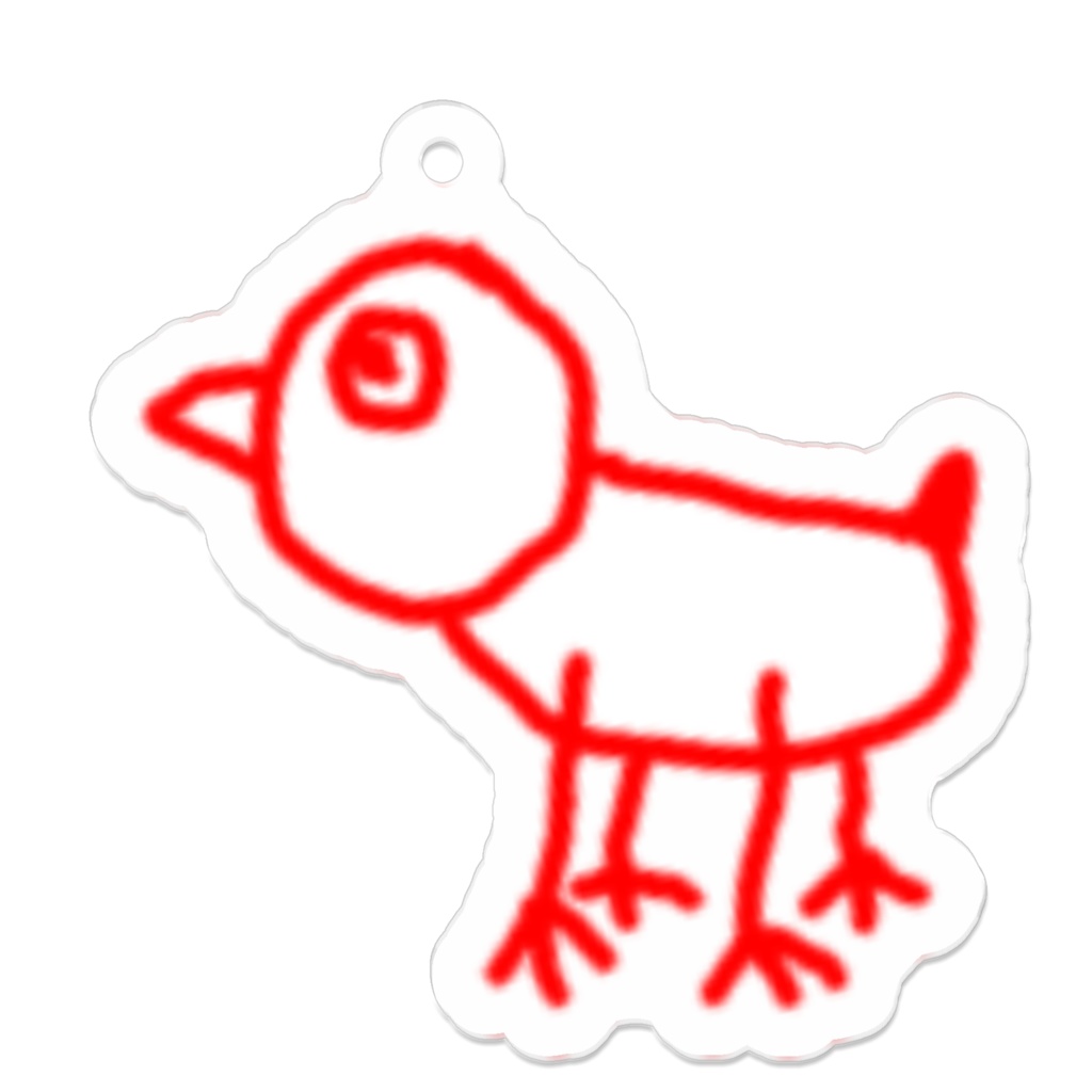 ひよこちゃんアクリルキーホルダー(コーティングあり)