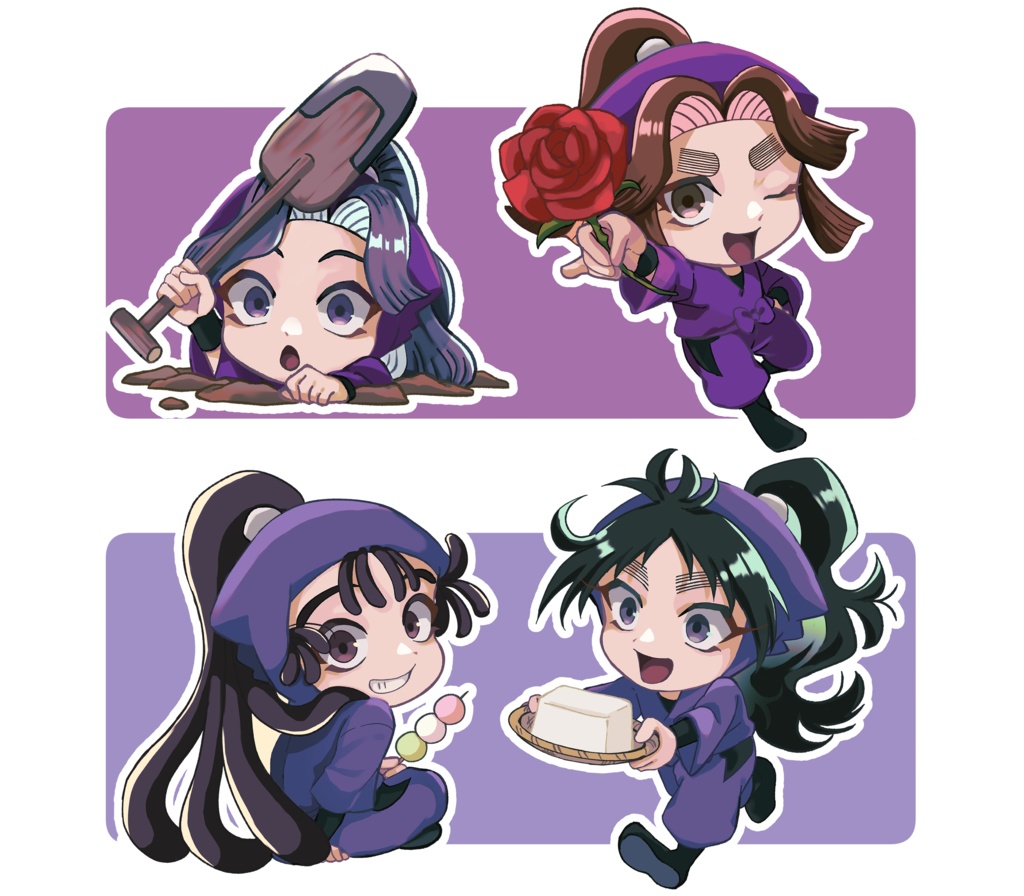 自立ミニアクリルスタンド同室セット