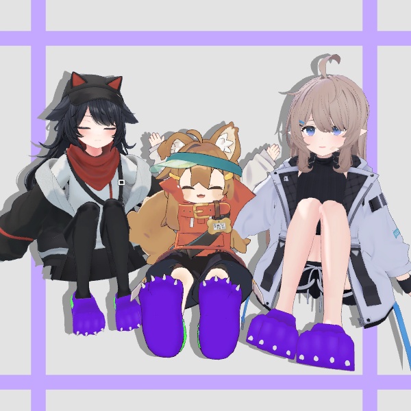 【15アバター対応】 がおがおスリッパ