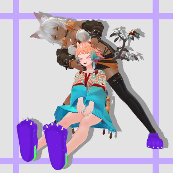 【15アバター対応】 がおがおスリッパ