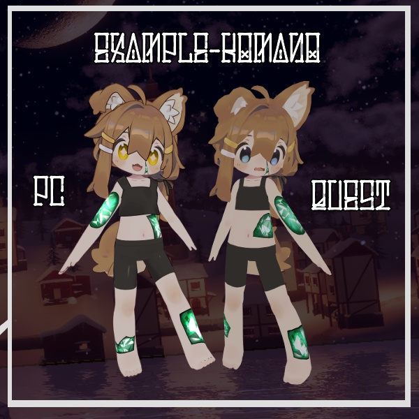 【VRChat想定】Jewel Tattoo Texture