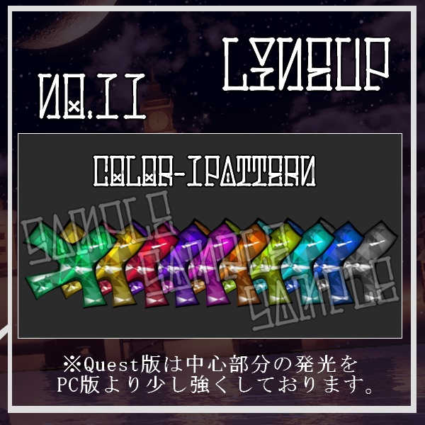 【VRChat想定】Jewel Tattoo Texture