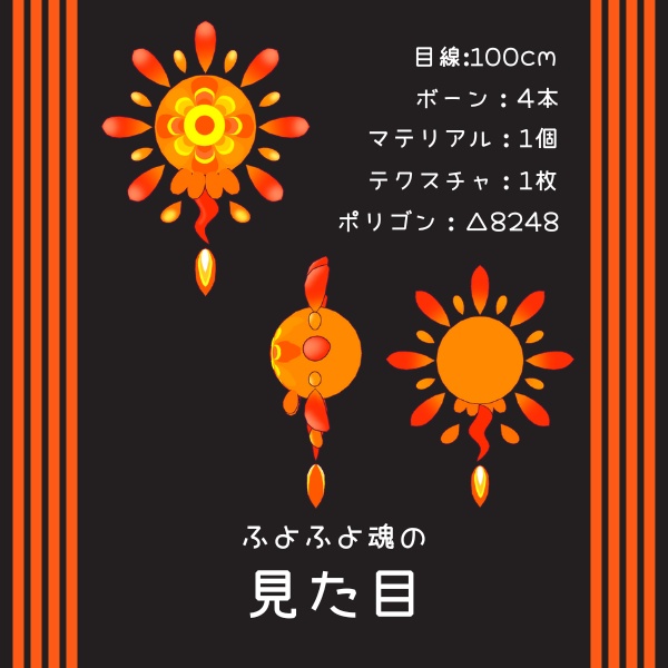 【VRChat想定】☀ふよふよ魂のたまっ子☀