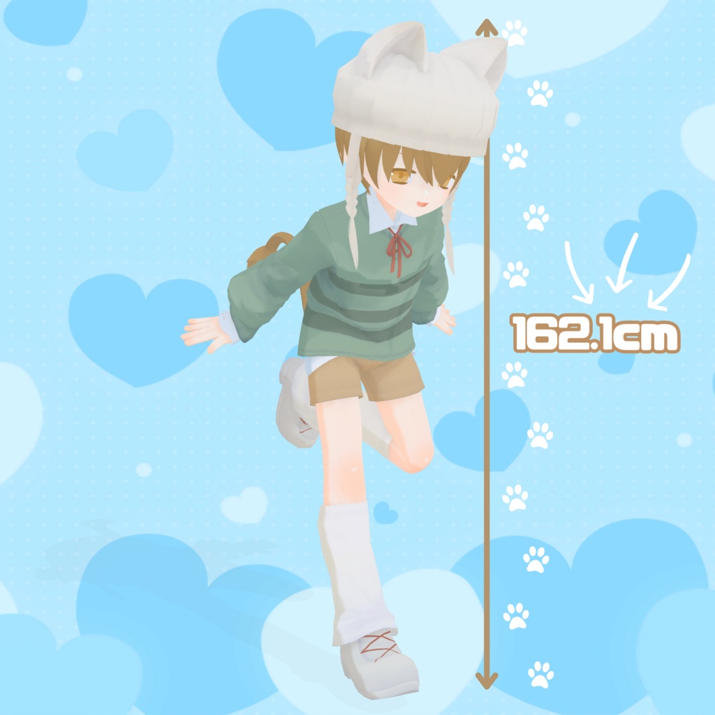 【パーフェクトシンク対応】【無料/FREE】にゃむすけ オリジナルVRMモデル