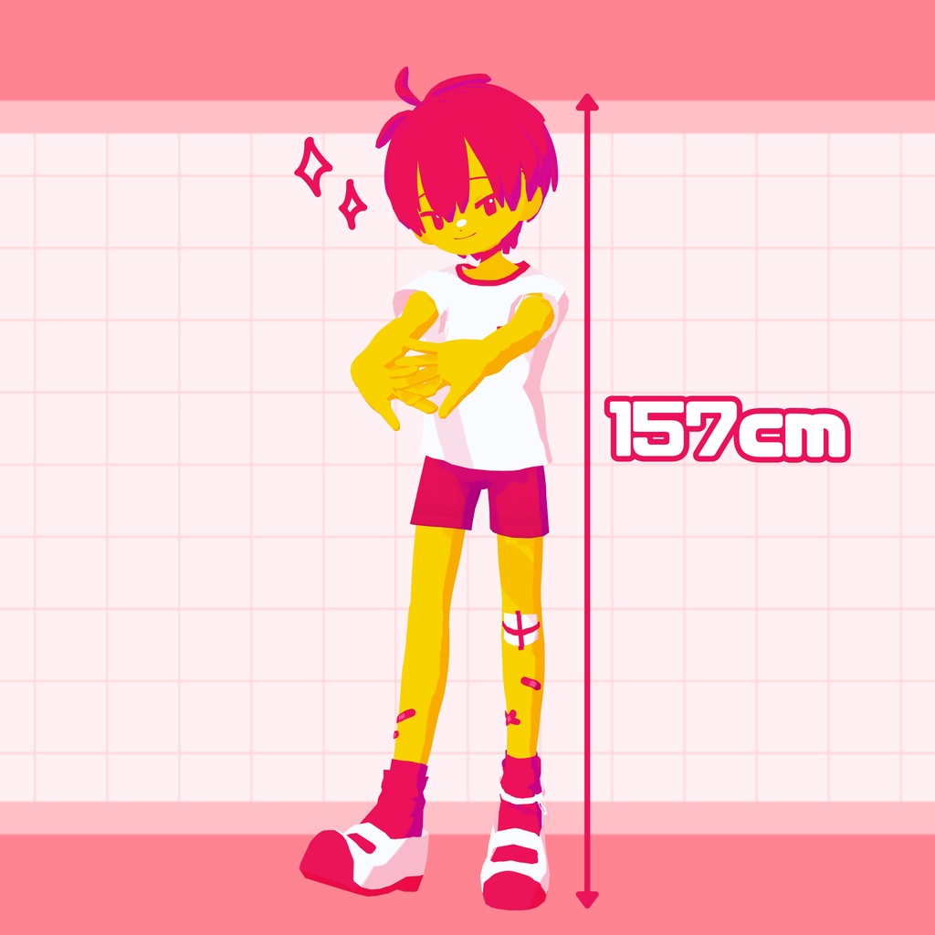 【パーフェクトシンク対応】【無料/FREE】しのっち オリジナルVRMモデル