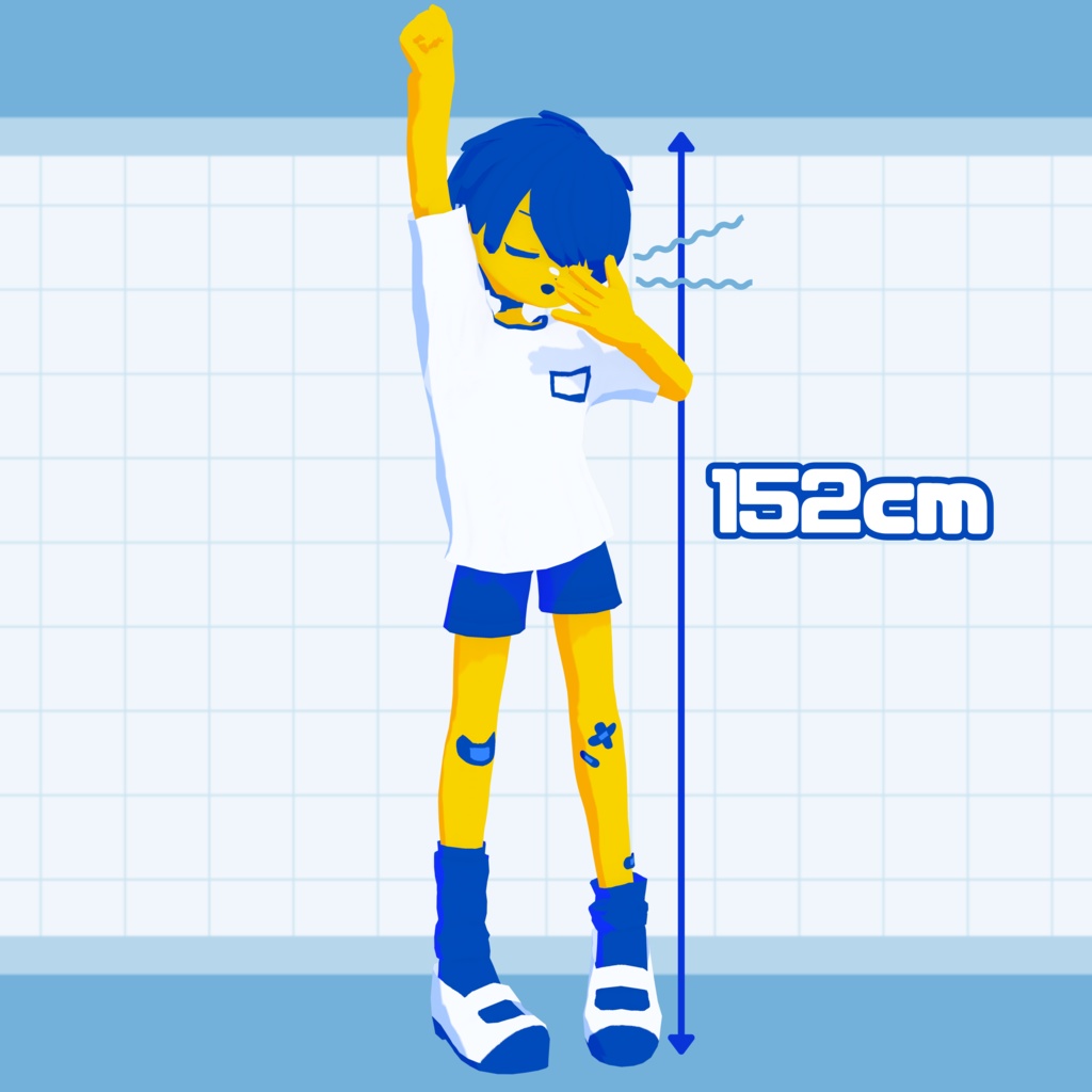 【パーフェクトシンク対応】【無料/FREE】みやまる オリジナルVRMモデル