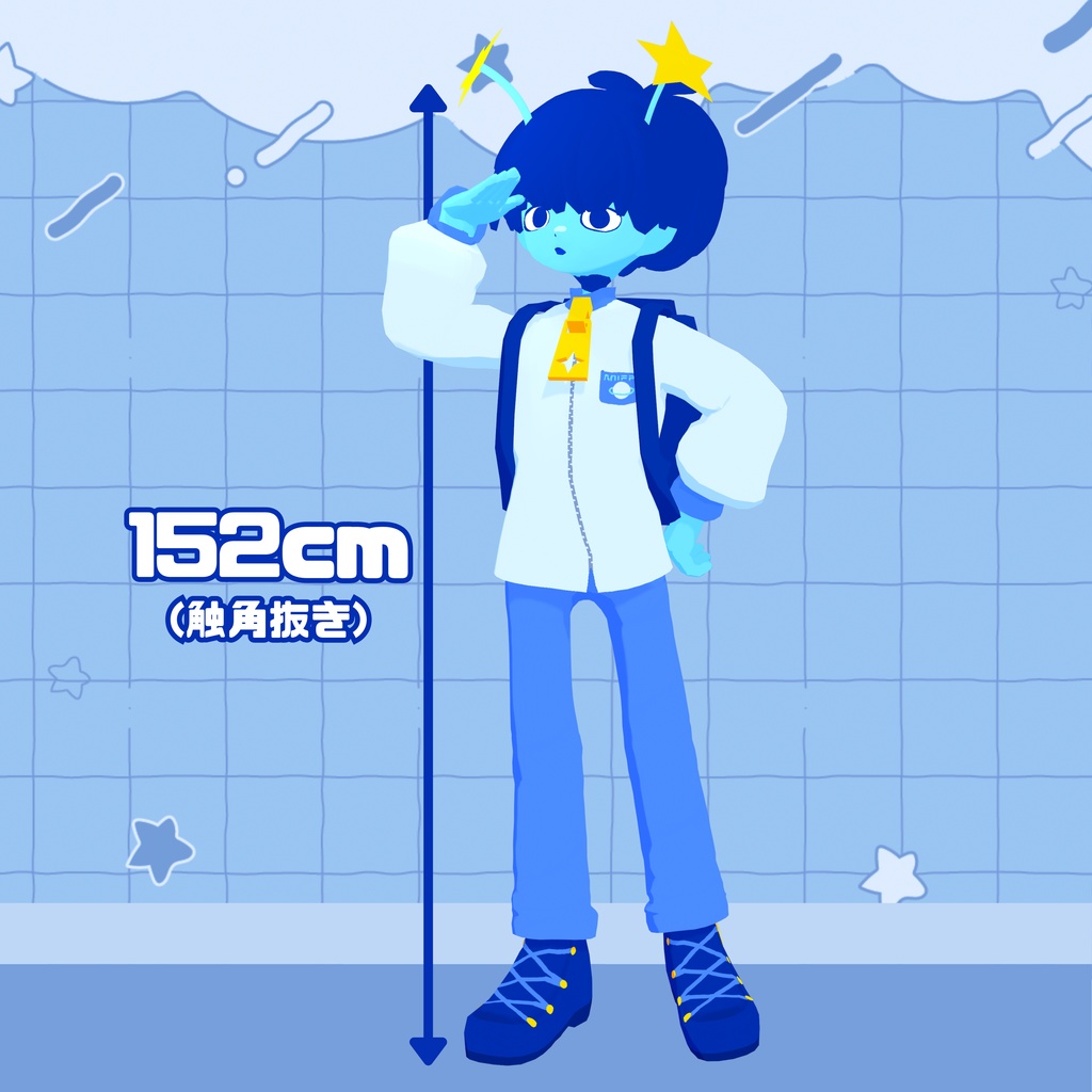 【パーフェクトシンク対応】【無料/FREE】ルオリス_Luoris オリジナルVRMモデル