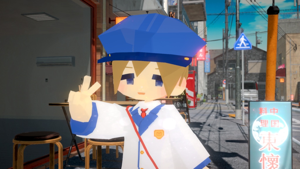 【パーフェクトシンク対応】【無料/FREE】ぽす太 オリジナルVRMモデル