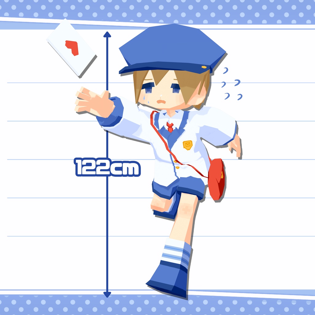 【パーフェクトシンク対応】【無料/FREE】ぽす太 オリジナルVRMモデル