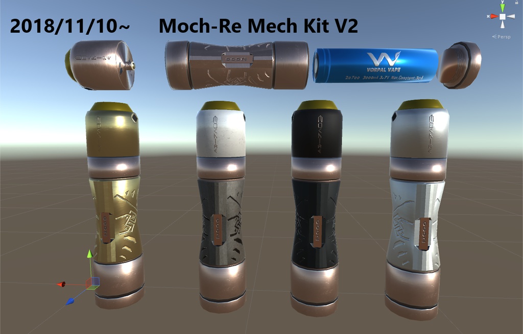 【VRVape】Moch-Re Mech Kit【3Dモデル】