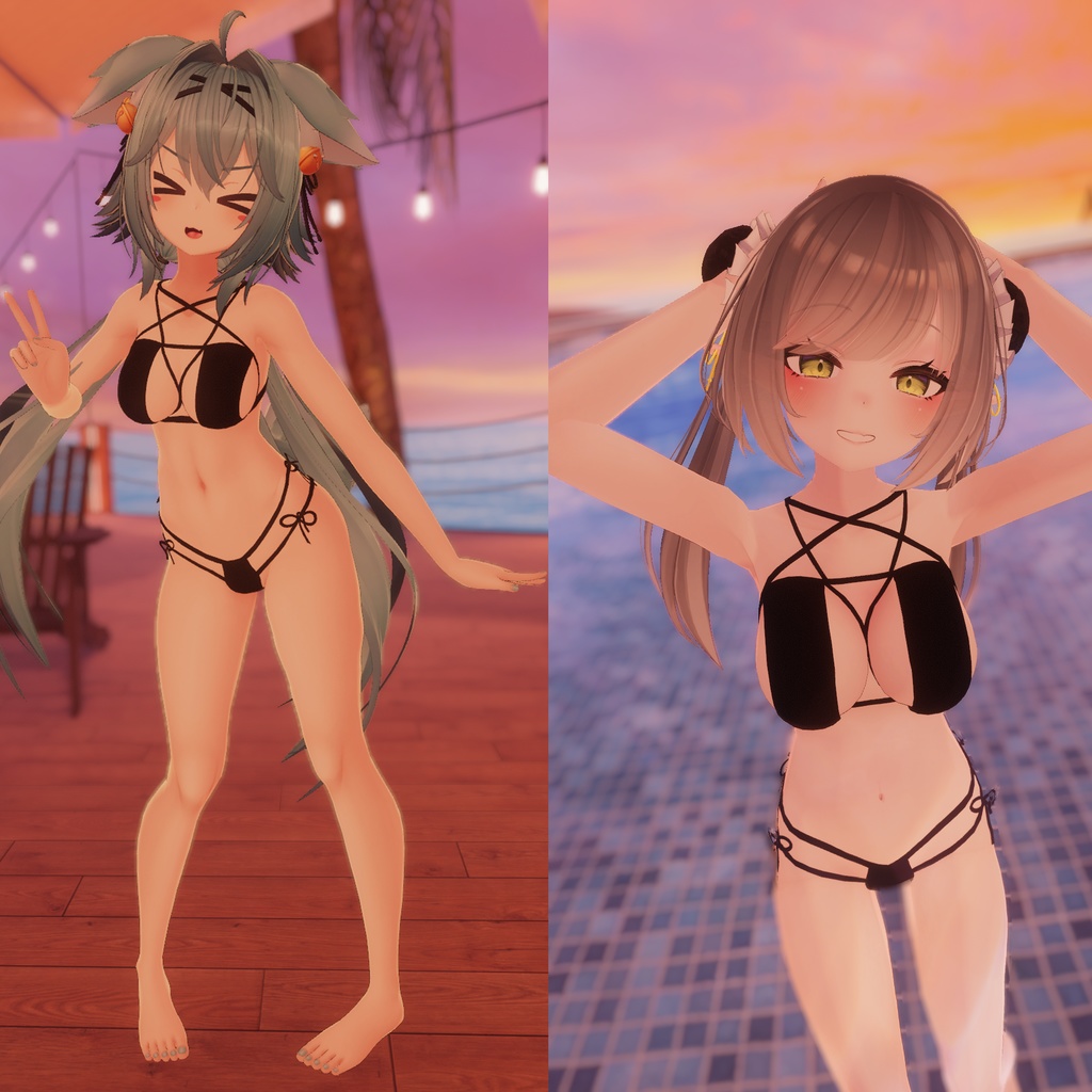 ゴスビキニ 「竜胆」「リーファ」