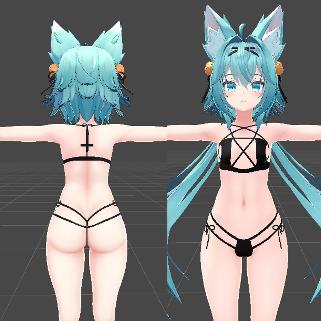 ゴスビキニ 「竜胆」「リーファ」