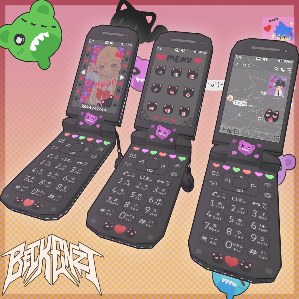 Pika x Beckenzi 携帯電話/でんわ