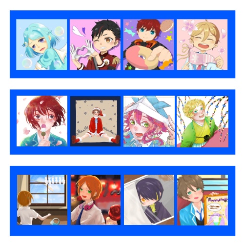 あんスタ 新2年生イラストセット しろいぶる Booth