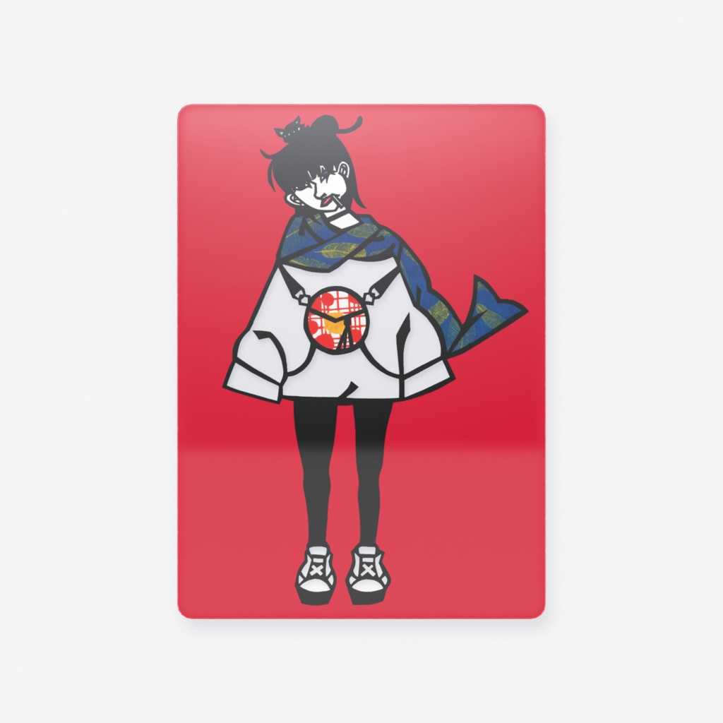 泥棒猫ちゃん 切り絵カード