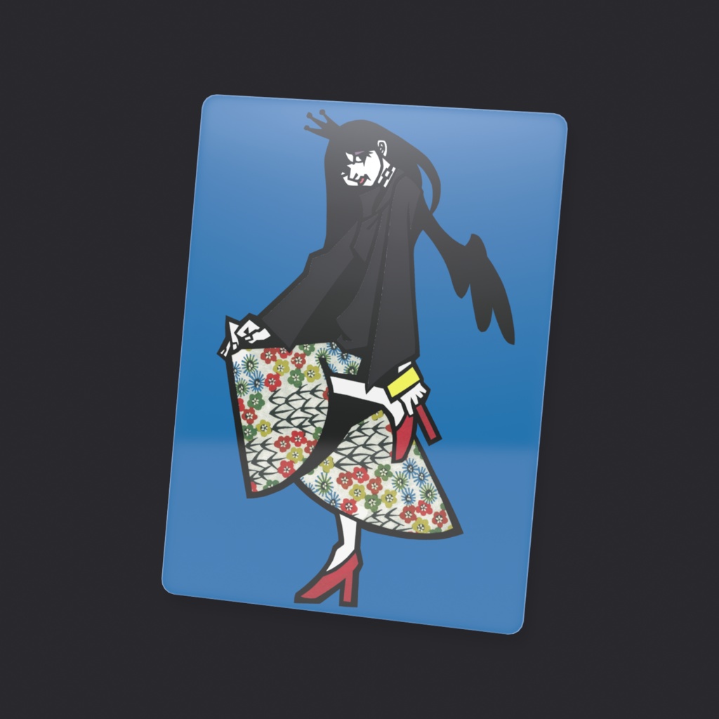 堕天プリンセス 切り絵カード