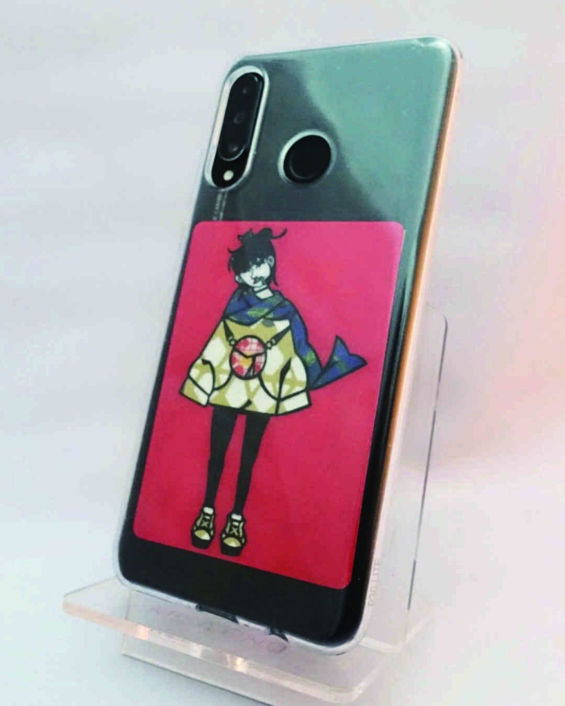 山ガール 切り絵カード