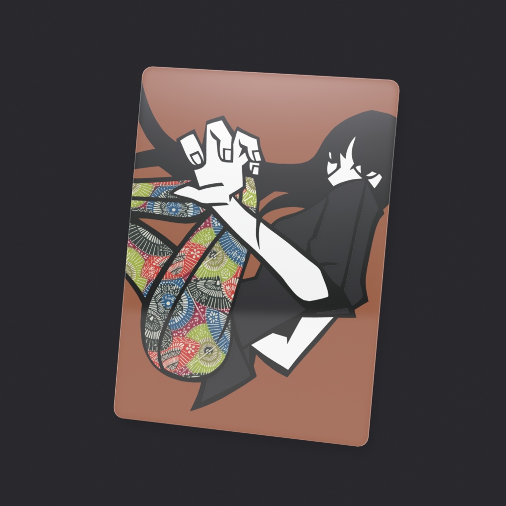 FALLGIRL 切り絵カード