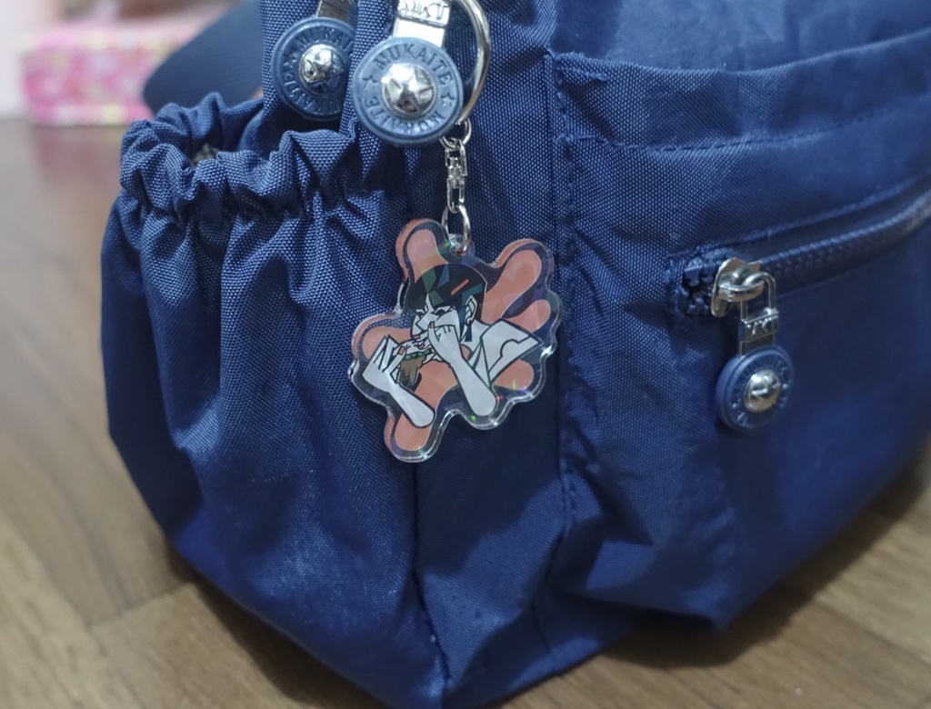 ハンバーガール ホログラムアクリルキーホルダー