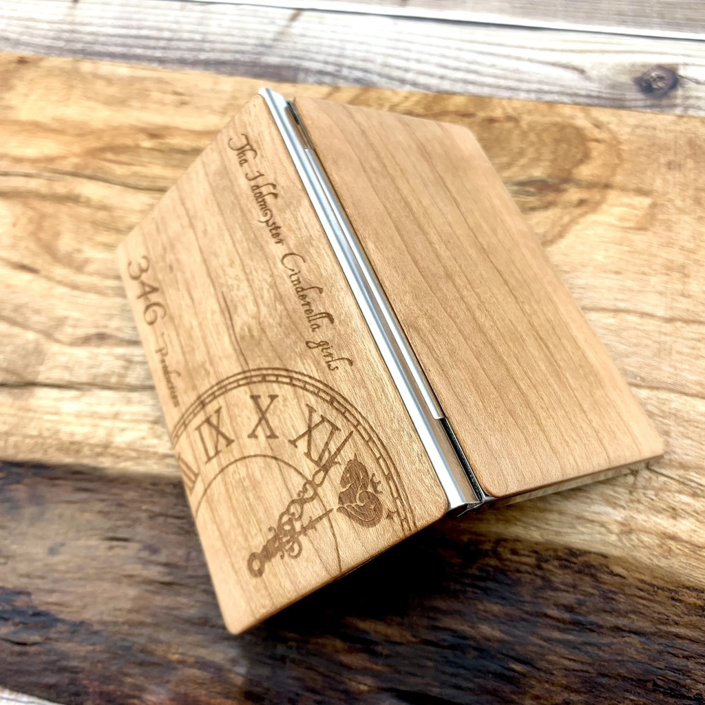 【受注生産】天然木の名刺入れ アイドルマスター シンデレラガールズ つくマス