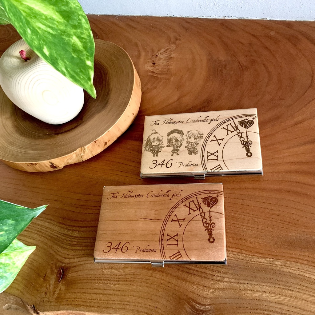 【受注生産】天然木の名刺入れ アイドルマスター シンデレラガールズ つくマス