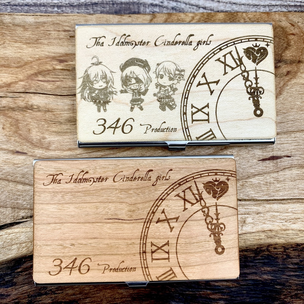 【受注生産】天然木の名刺入れ アイドルマスター シンデレラガールズ つくマス
