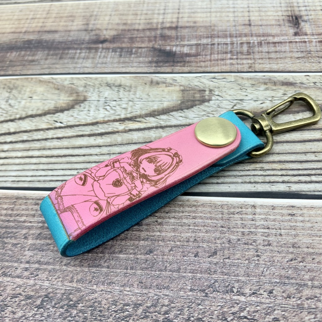 夢見りあむ 革のキーホルダー