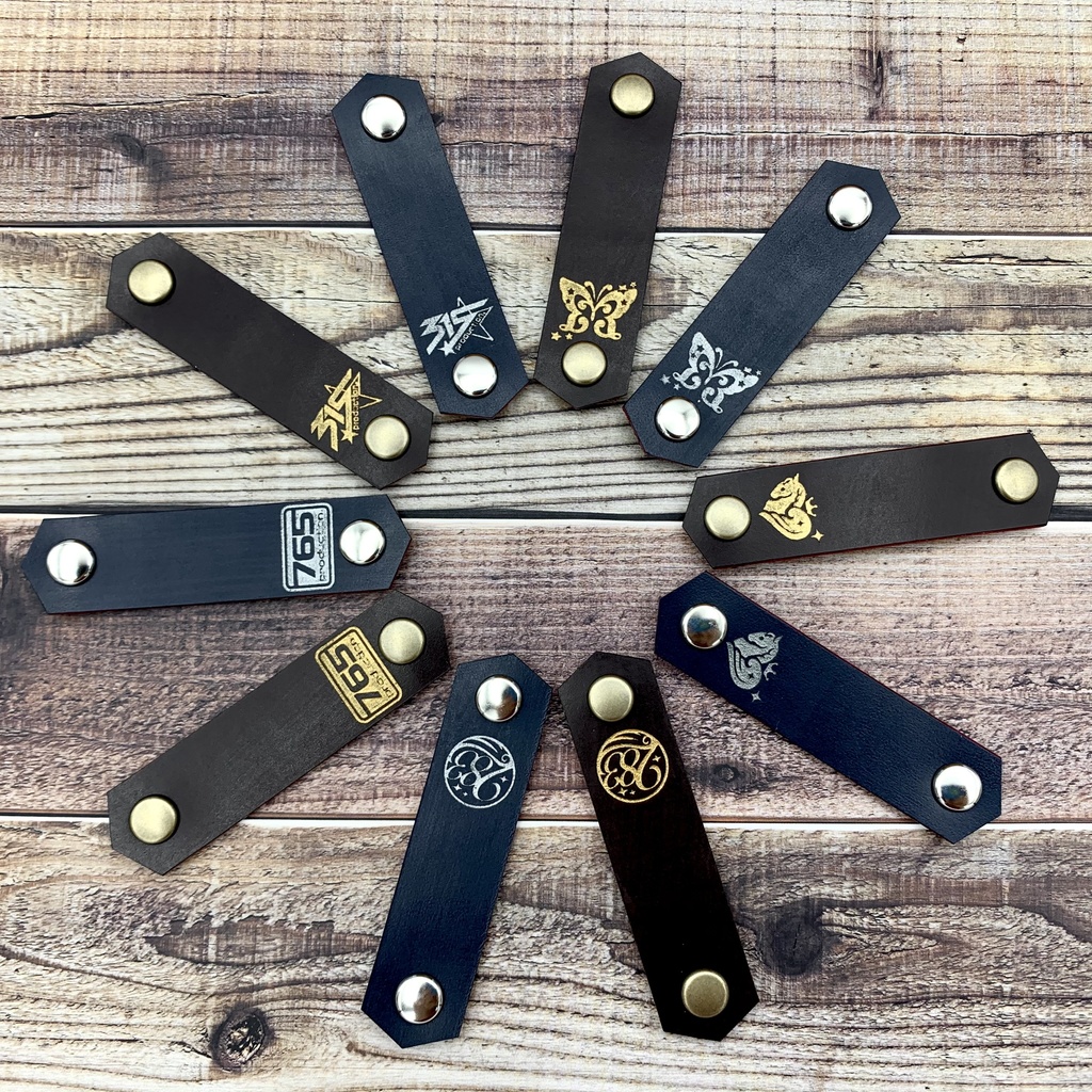 革のコードクリップ 2個セット