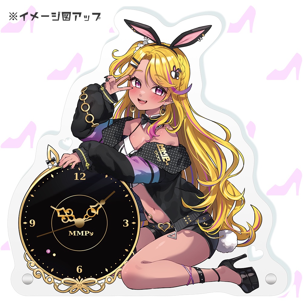新衣装×バニー衣装 みみぴ アクリルクロック【在庫販売分】