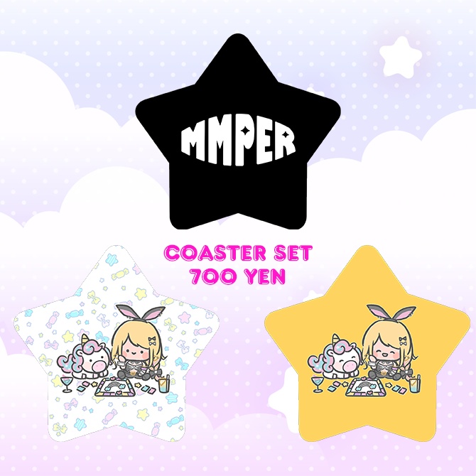 みみぴ＆ユニコーンゆめかわコースターセット