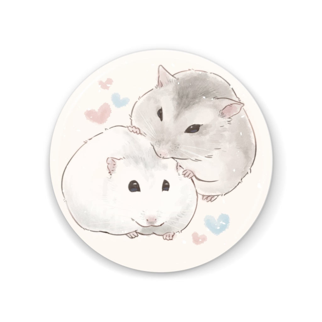 仲良し姉妹カフェオレ＆さぶれ◆缶ミラー
