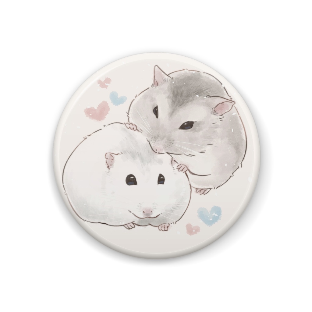 仲良し姉妹カフェオレ＆さぶれ◆缶バッジ