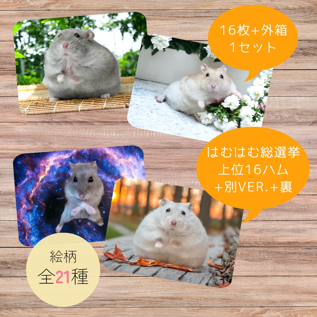 【ご予約商品(6/30迄)】はむはむ総選挙2024トレーディングカード（全16種+α 1セット）