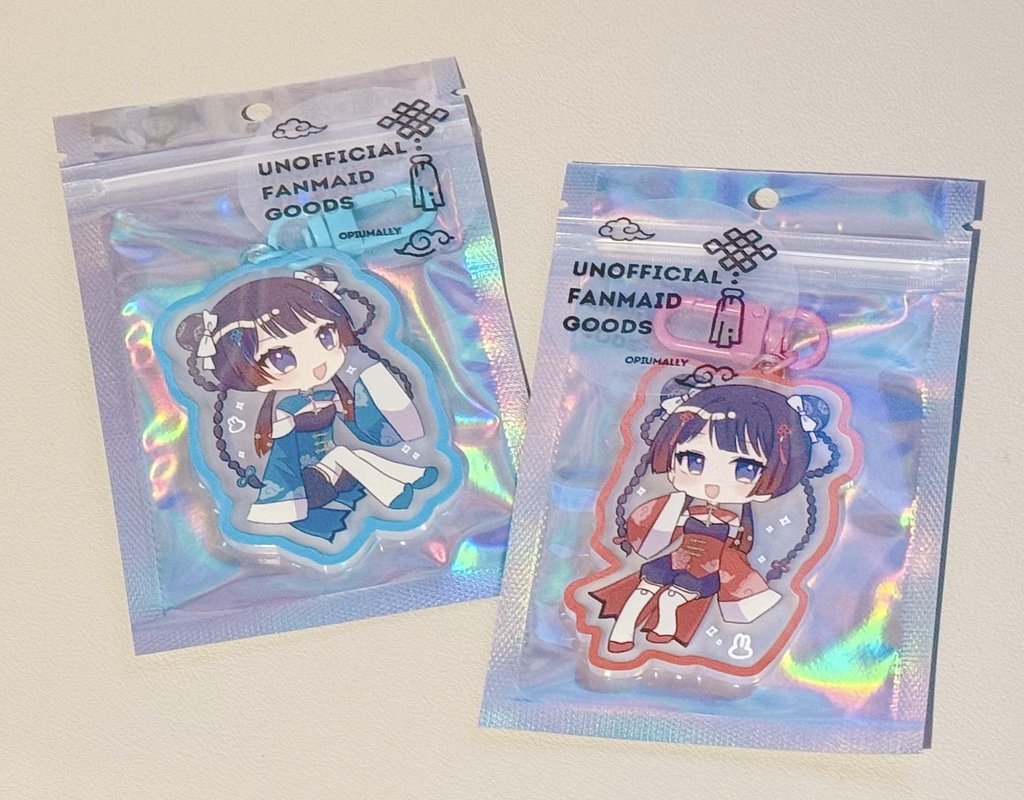 チャイナ衣装アクリルキーホルダー