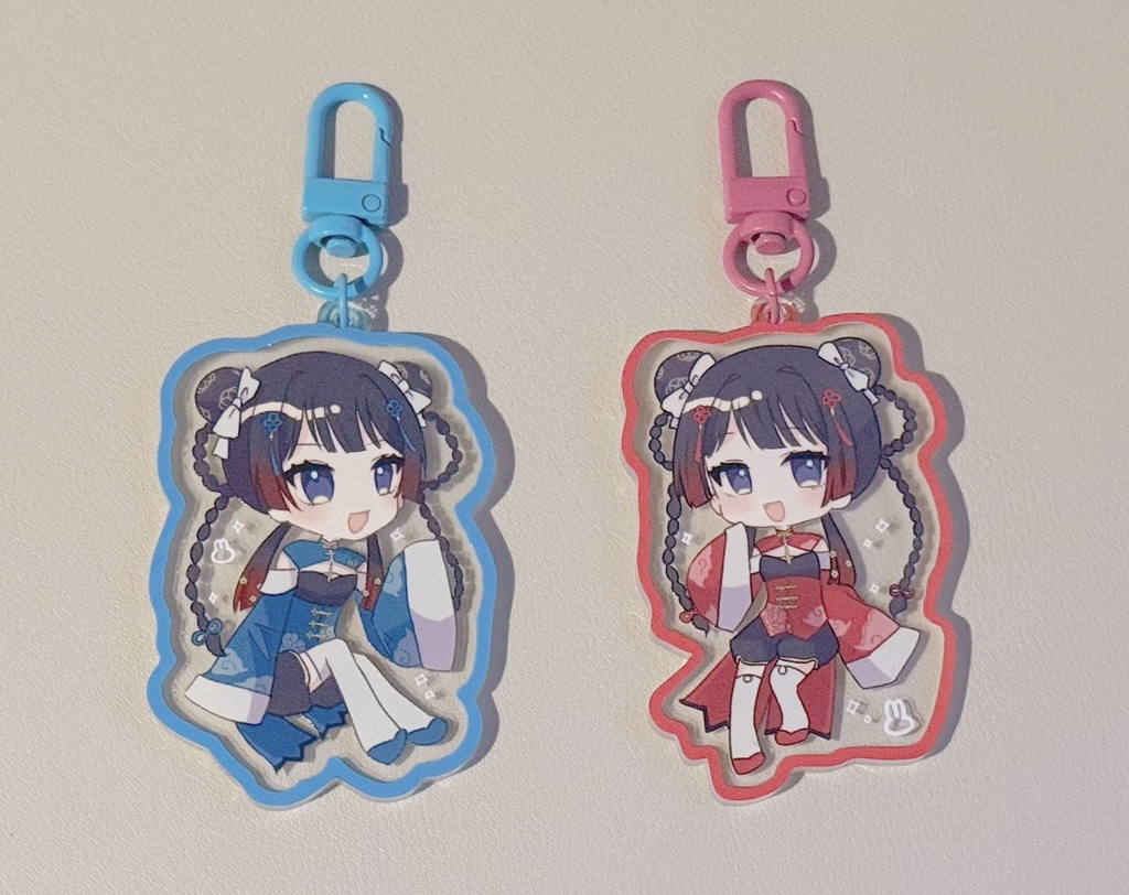チャイナ衣装アクリルキーホルダー