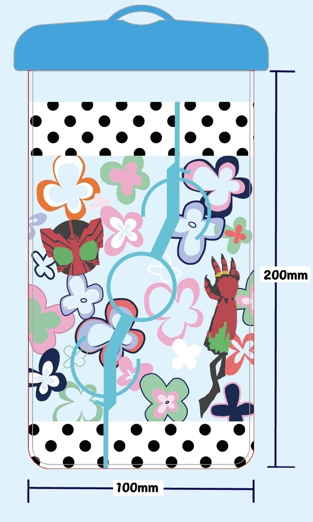 仮面ライダーオーズ スマホ防水ケース